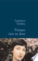 Télécharger le livre libro Puisque Rien Ne Dure